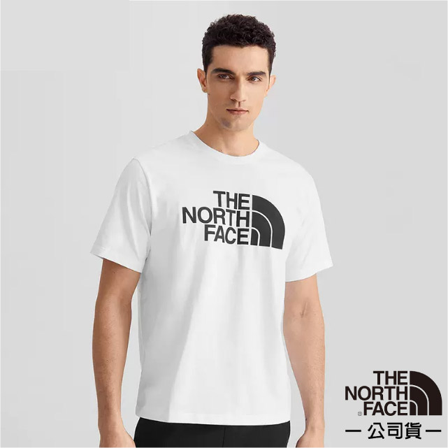 【The North Face】男款 柔軟透氣純棉短袖圓領T恤(亞洲版型)/7WCI-FN4 白 N✿30E010